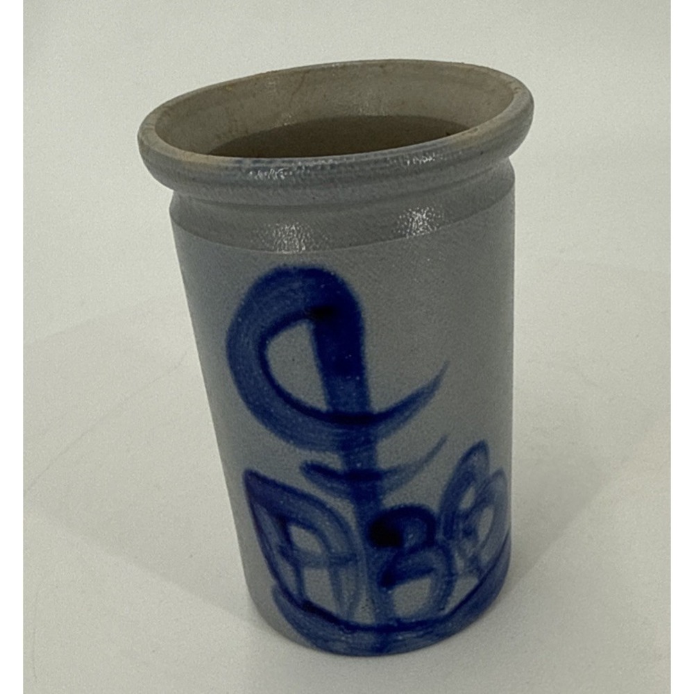 Vintage German Salt-Glaze Stoneware Mustard Jar by‎ Adam Berghart Bergrath-Vase